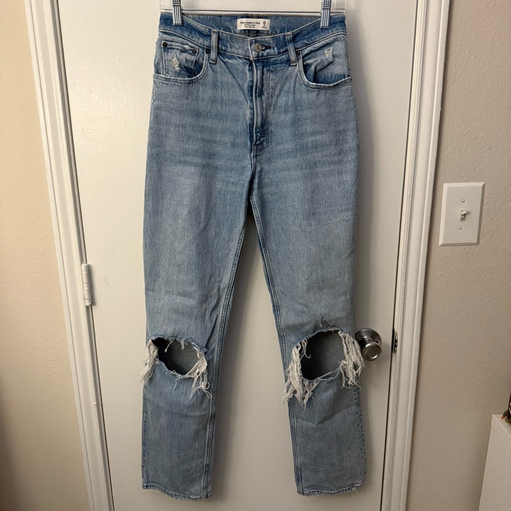 Abercrombie & Fitch 90s Ultra High Rise Straight Jeans